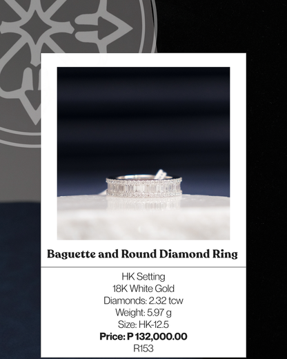 Baguette and Round Diamond Ring