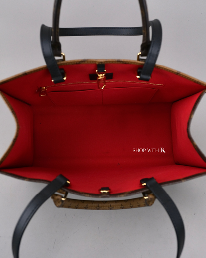 Louis Vuitton On the Go MM Tote Bag Reverse Monogram