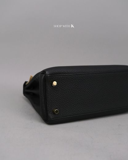 Hermes Kelly 25 Noir GHW