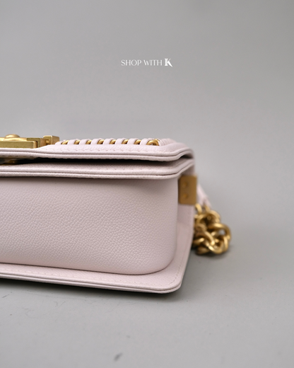 Chanel Boy Chain Around Flap Light Pink GHW