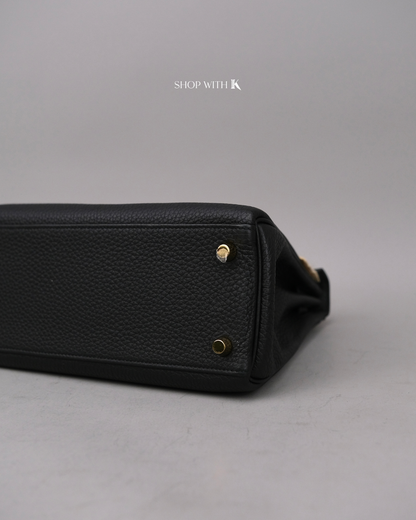 Hermes Kelly 25 Noir GHW