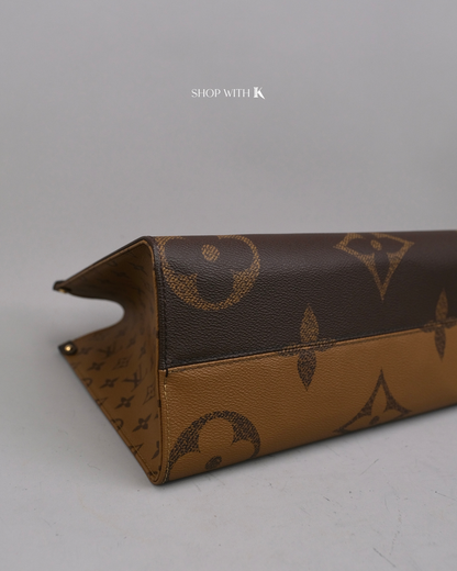 Louis Vuitton On the Go MM Tote Bag Reverse Monogram