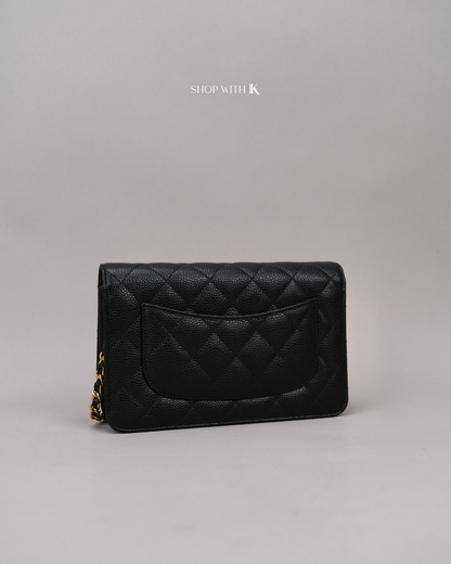 Chanel Classic Wallet on Chain Black GHW