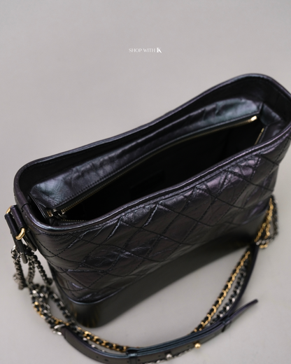 Chanel Medium Gabrielle Iridescent Blue Green