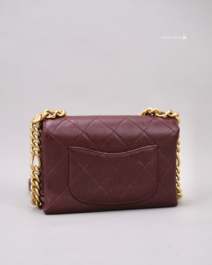 Chanel 21B Seasonal Flap Burgundy GHW