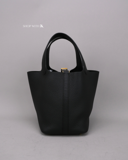 Hermes Picotin 18 Noir GHW