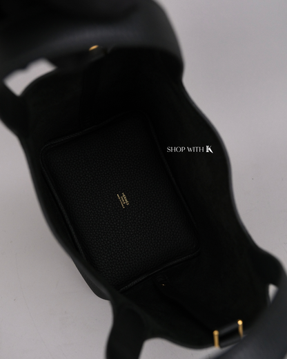 Hermes Picotin 18 Noir GHW