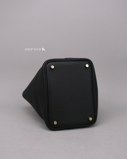 Hermes Picotin 18 Noir GHW