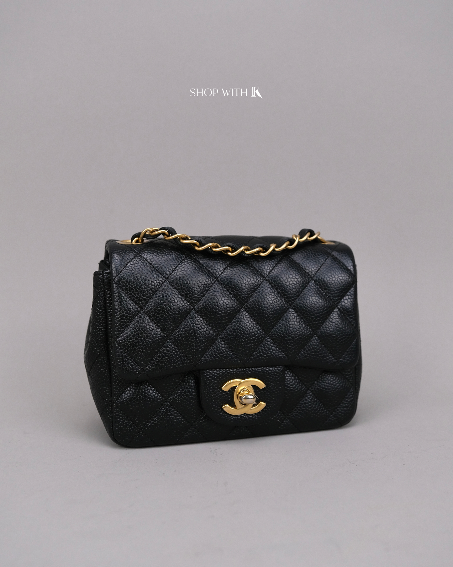 Chanel Mini Square Flap Black GHW