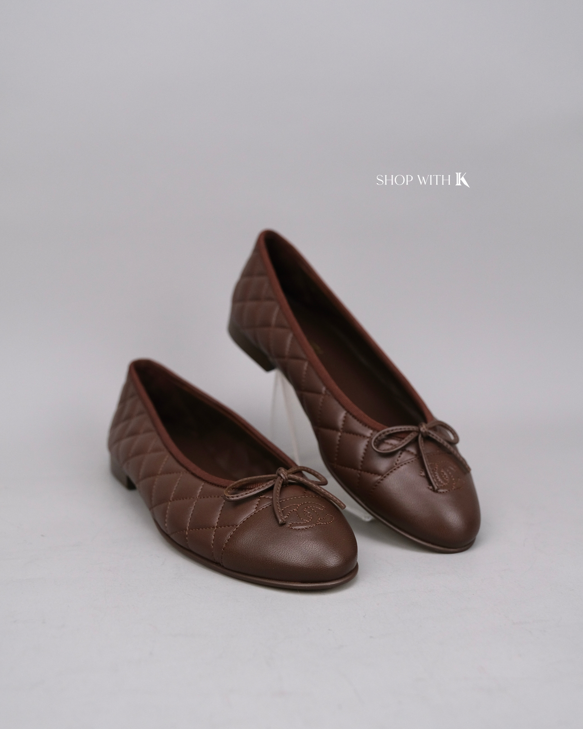Chanel Ballet Flats Dark Brown