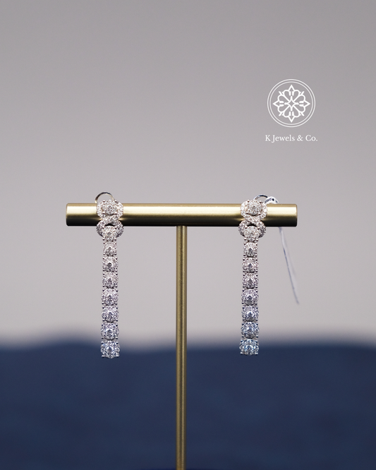 Dangling Diamond Earrings