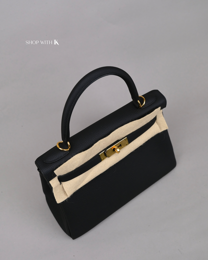 Hermes Kelly 28 Noir GHW