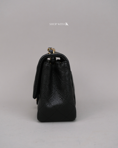 Chanel Mini Square Flap Black GHW
