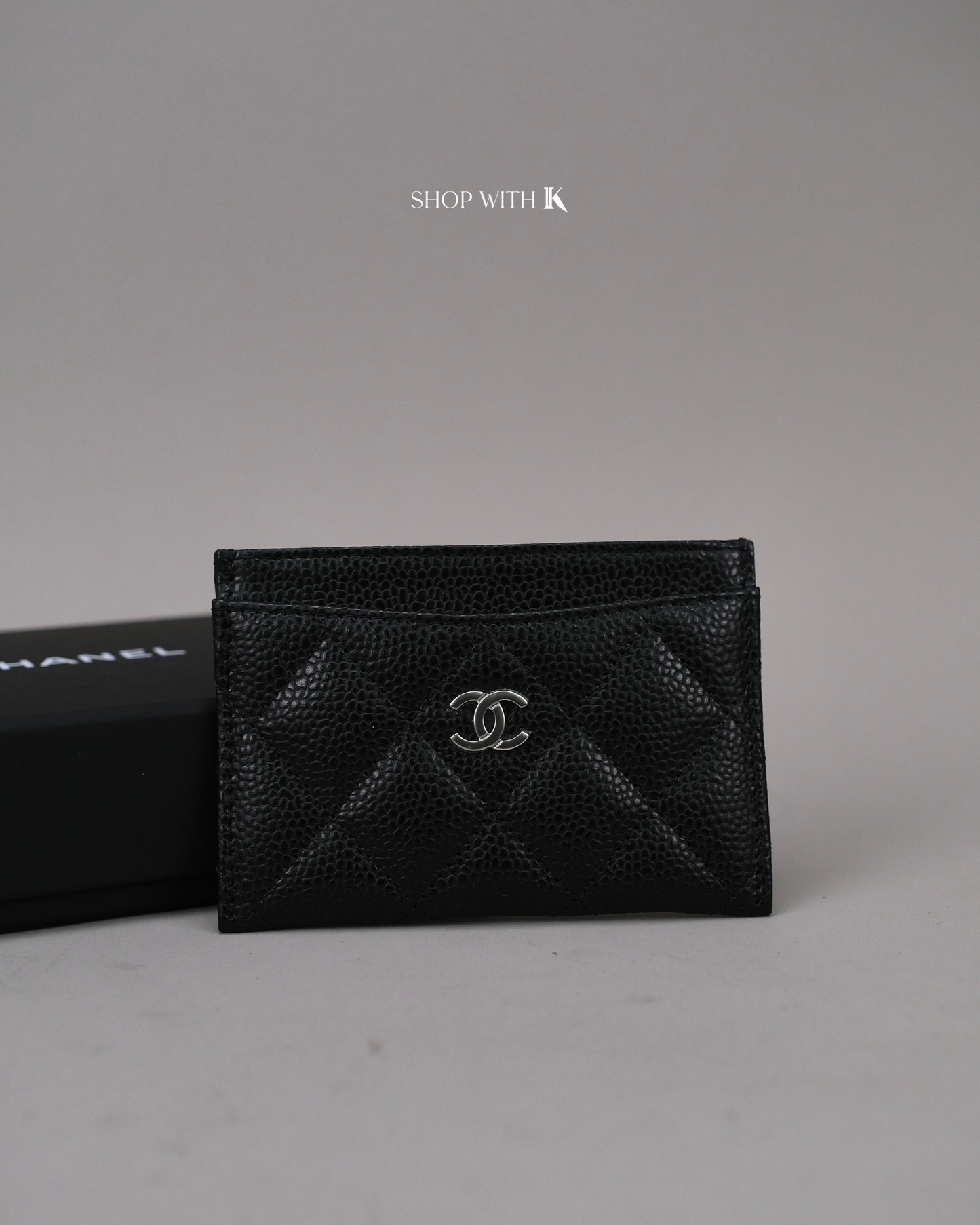 Chanel Slip Cardcase Black SHW