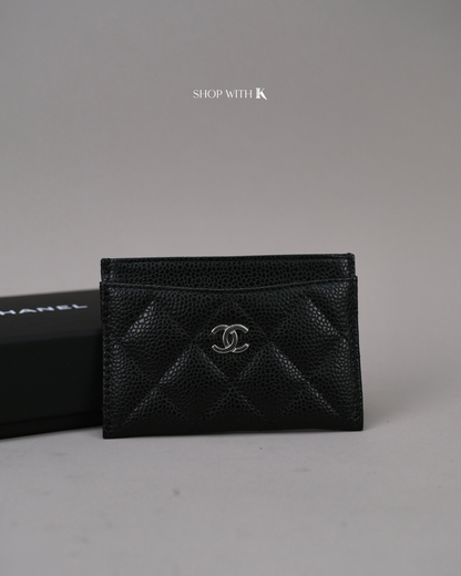 Chanel Slip Cardcase Black SHW