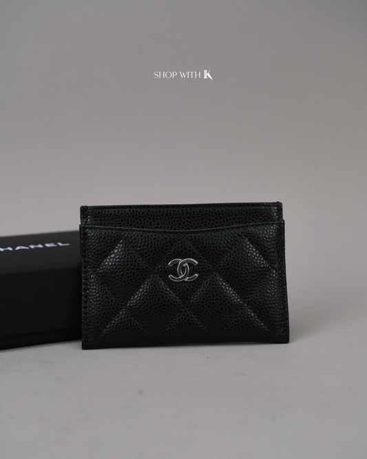Chanel Slip Cardcase Black SHW