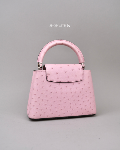 Louis Vuitton Mini Capucine Ostrich Pink
