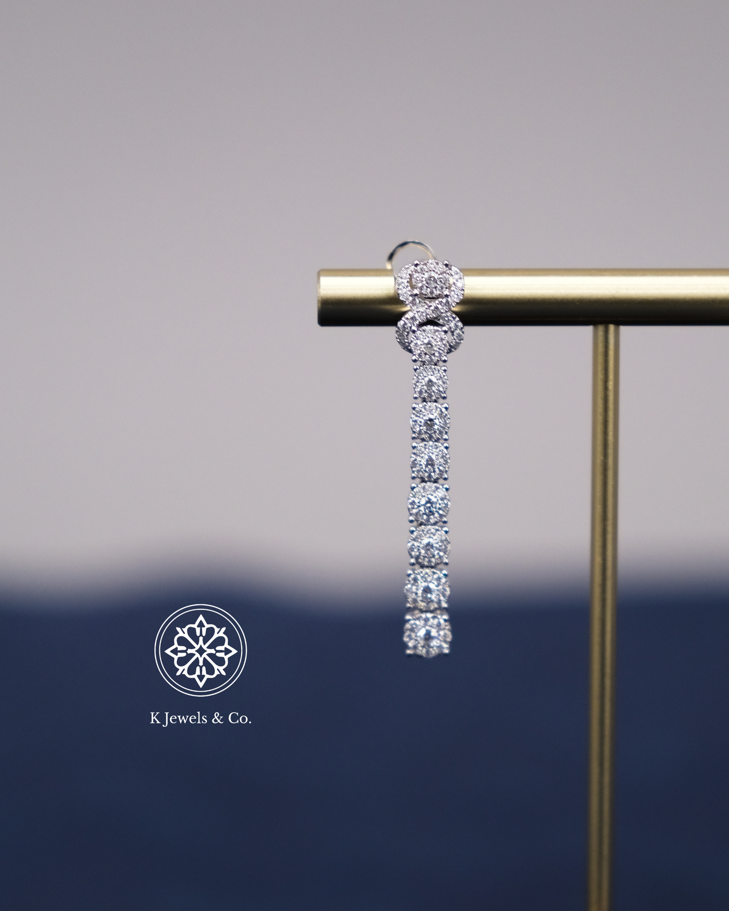 Dangling Diamond Earrings