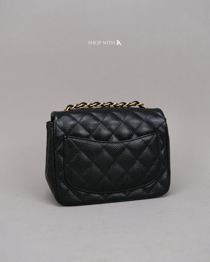 Chanel Mini Square Flap Black GHW