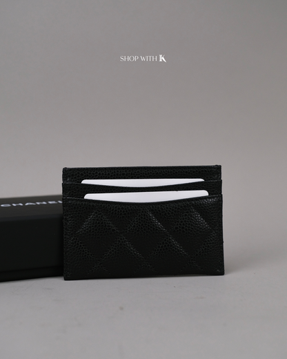 Chanel Slip Cardcase Black SHW