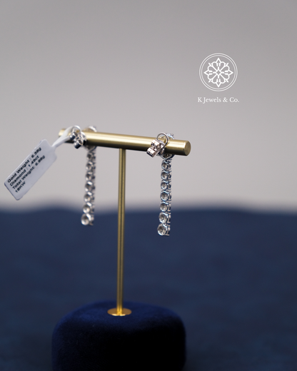 Dangling Diamond Earrings