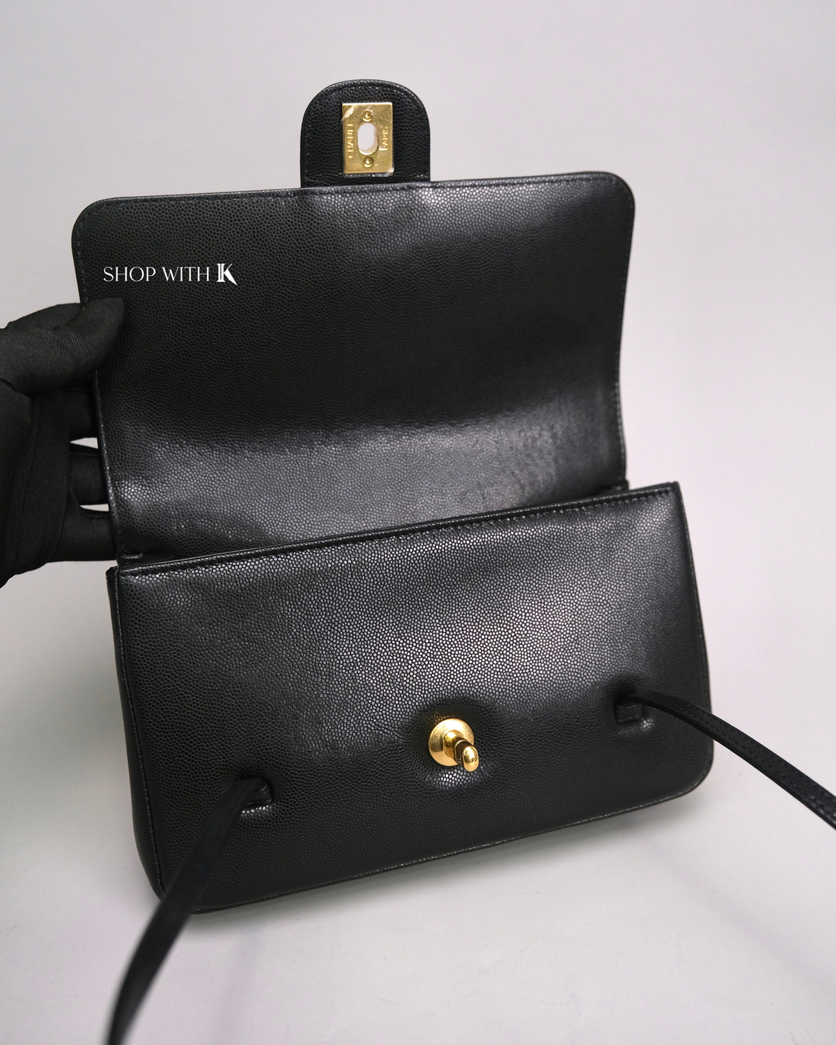 Chanel Preppy Small Black GHW