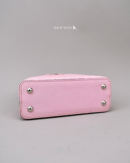 Louis Vuitton Mini Capucine Ostrich Pink