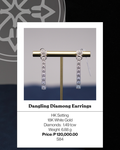 Dangling Diamond Earrings
