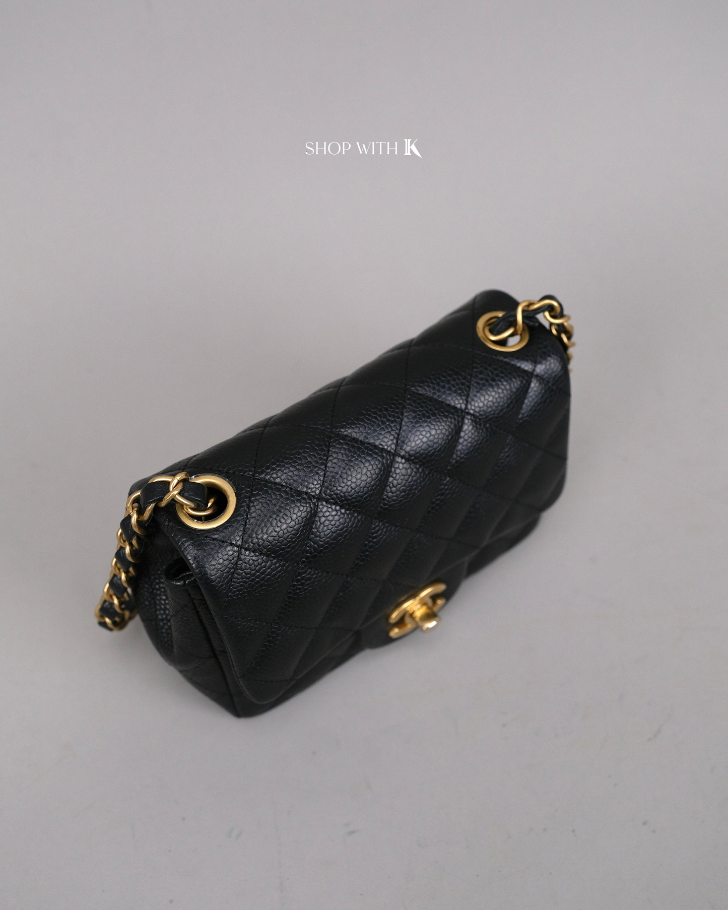 Chanel Mini Square Flap Black GHW