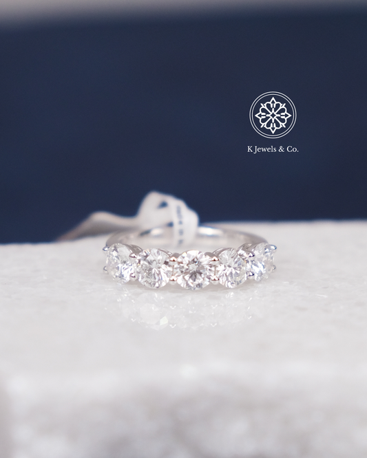 Half Eternity Round Diamond Ring