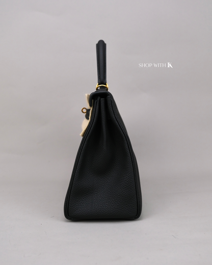 Hermes Kelly 28 Noir GHW