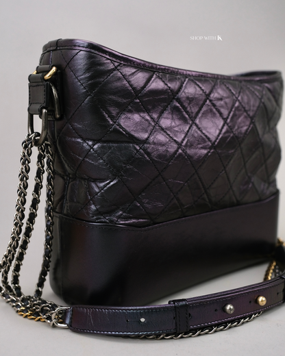 Chanel Medium Gabrielle Iridescent Blue Green