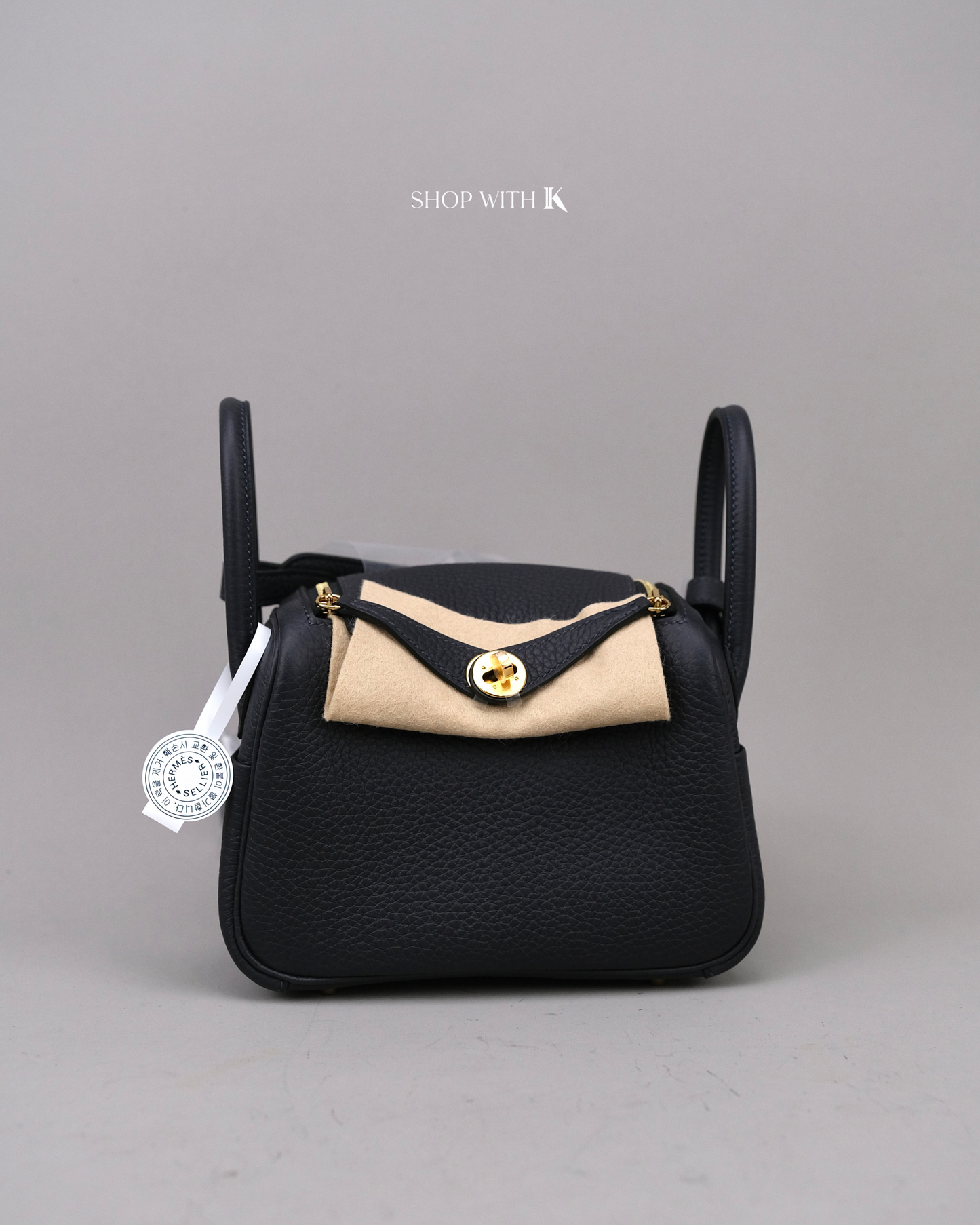 Hermes Mini Lindy Caban GHW