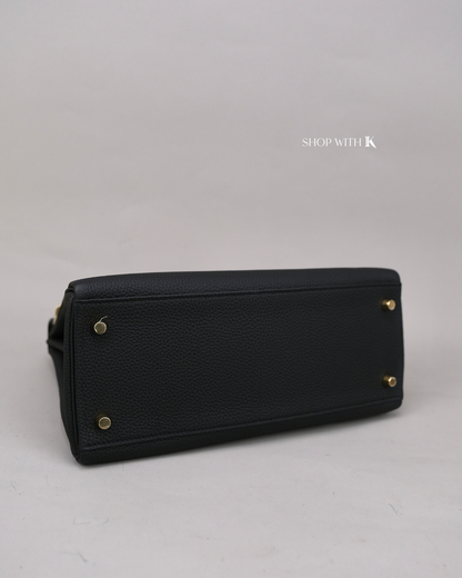 Hermes Kelly 28 Noir GHW