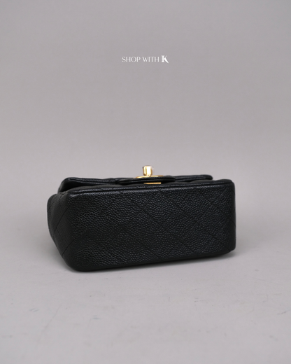 Chanel Mini Square Flap Black GHW