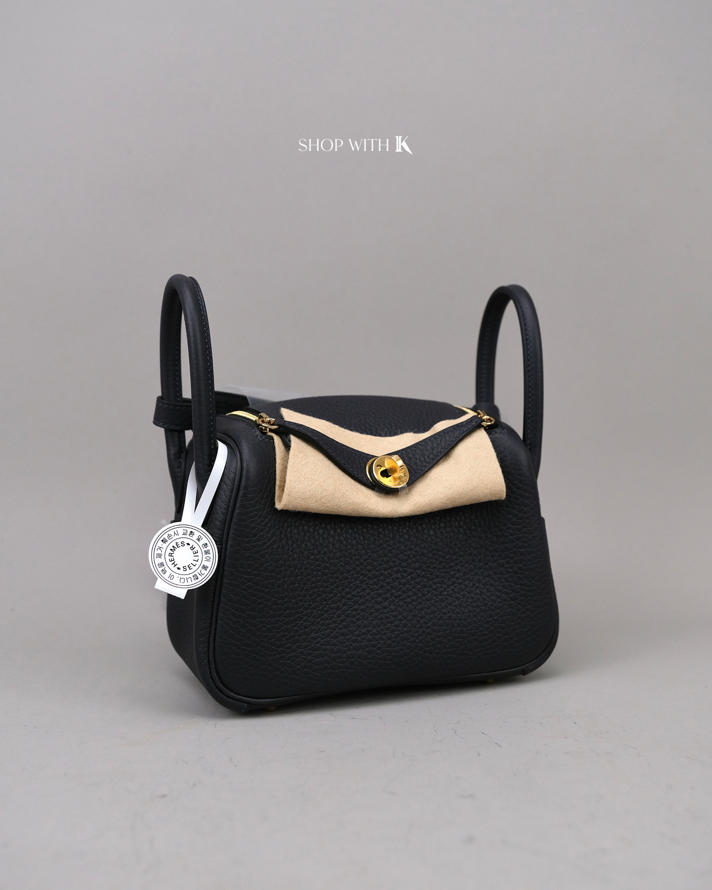 Hermes Mini Lindy Caban GHW