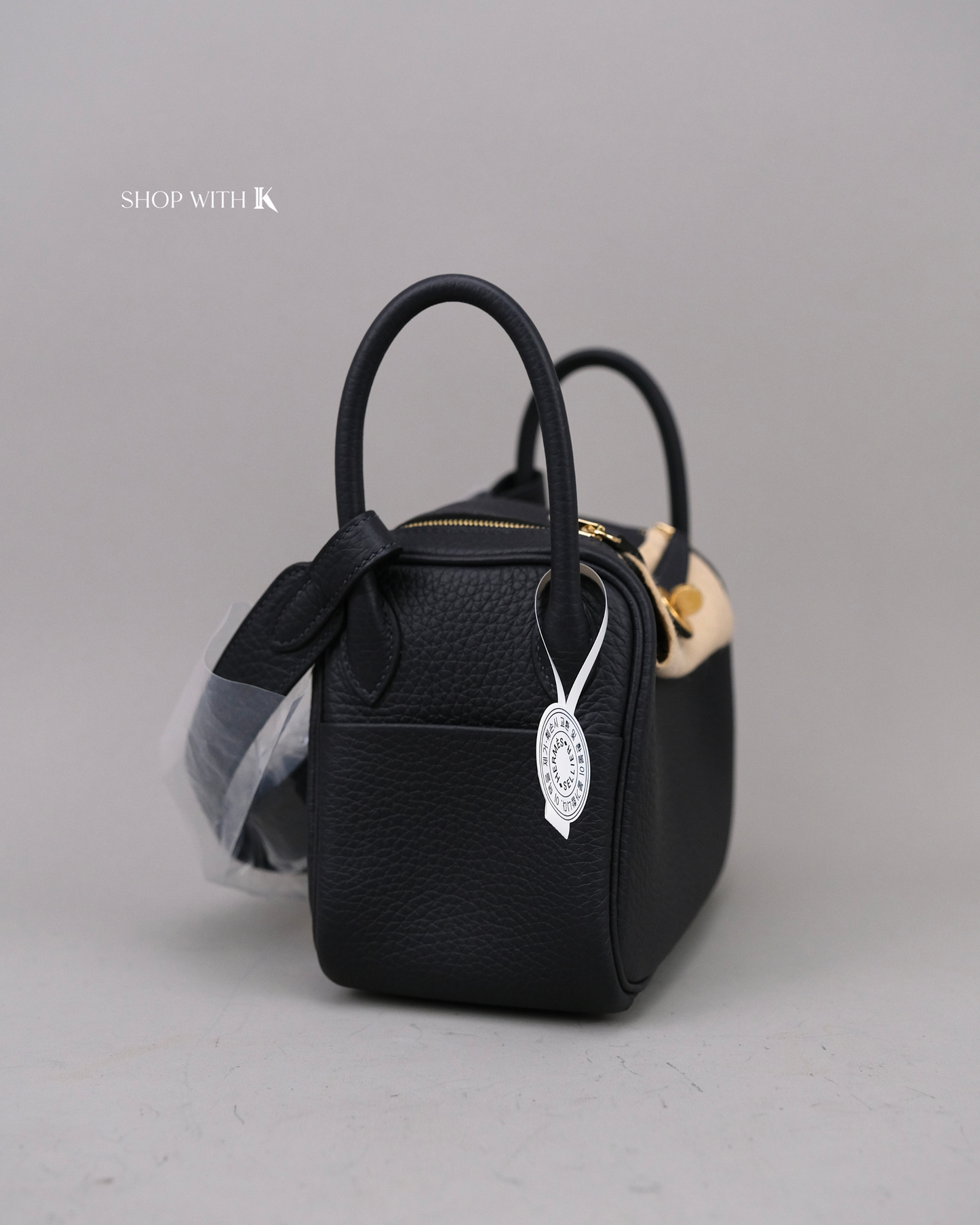Hermes Mini Lindy Caban GHW
