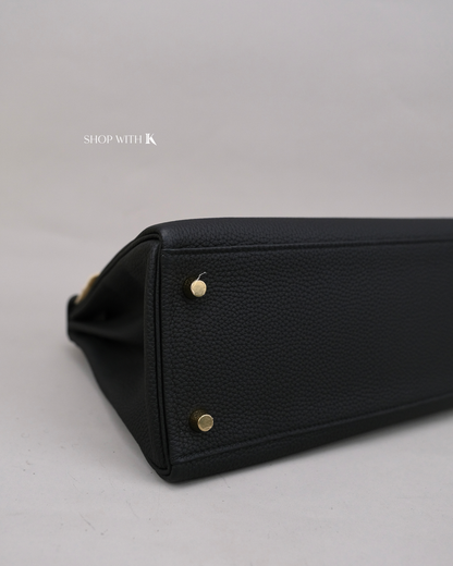 Hermes Kelly 28 Noir GHW