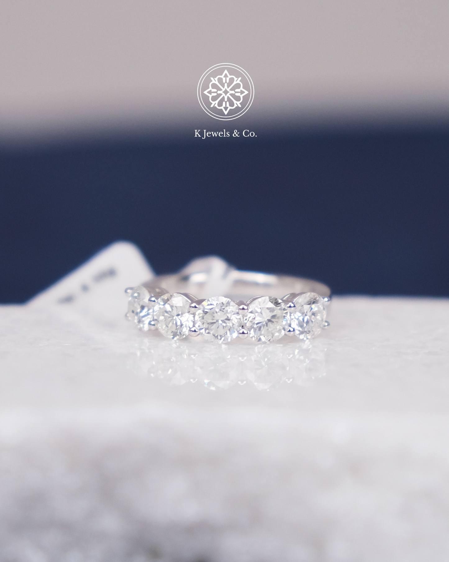 Half Eternity Round Diamond Ring