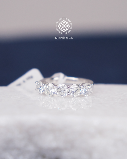Half Eternity Round Diamond Ring