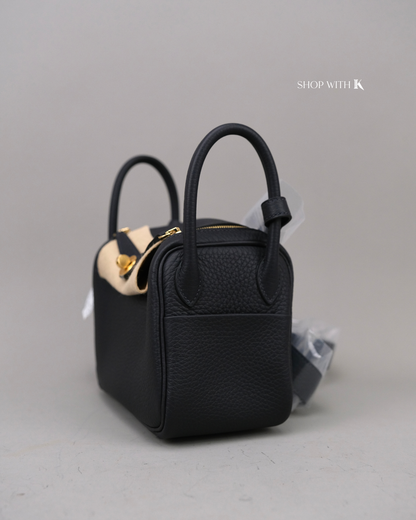 Hermes Mini Lindy Caban GHW