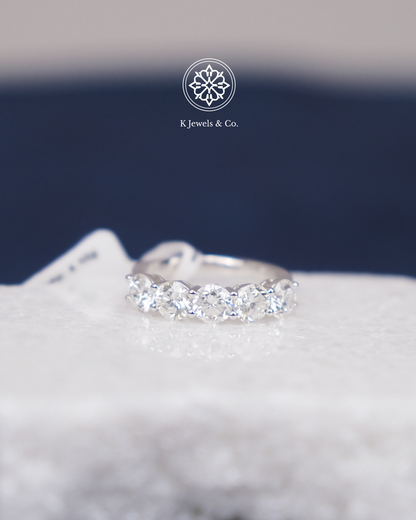 Half Eternity Round Diamond Ring