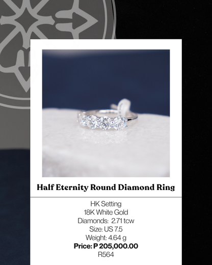 Half Eternity Round Diamond Ring