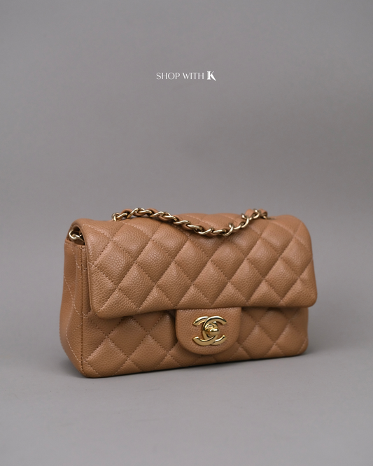 Chanel Mini Rectangle Tan CGHW