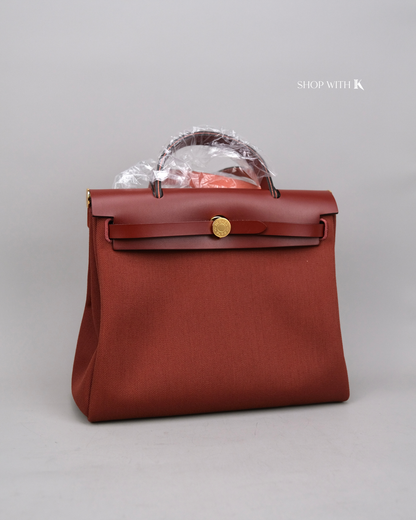 Hermes Herbag 31 Rouge H PHW