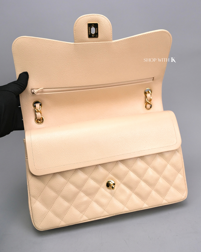 Chanel Classic Jumbo Flap Beige GHW