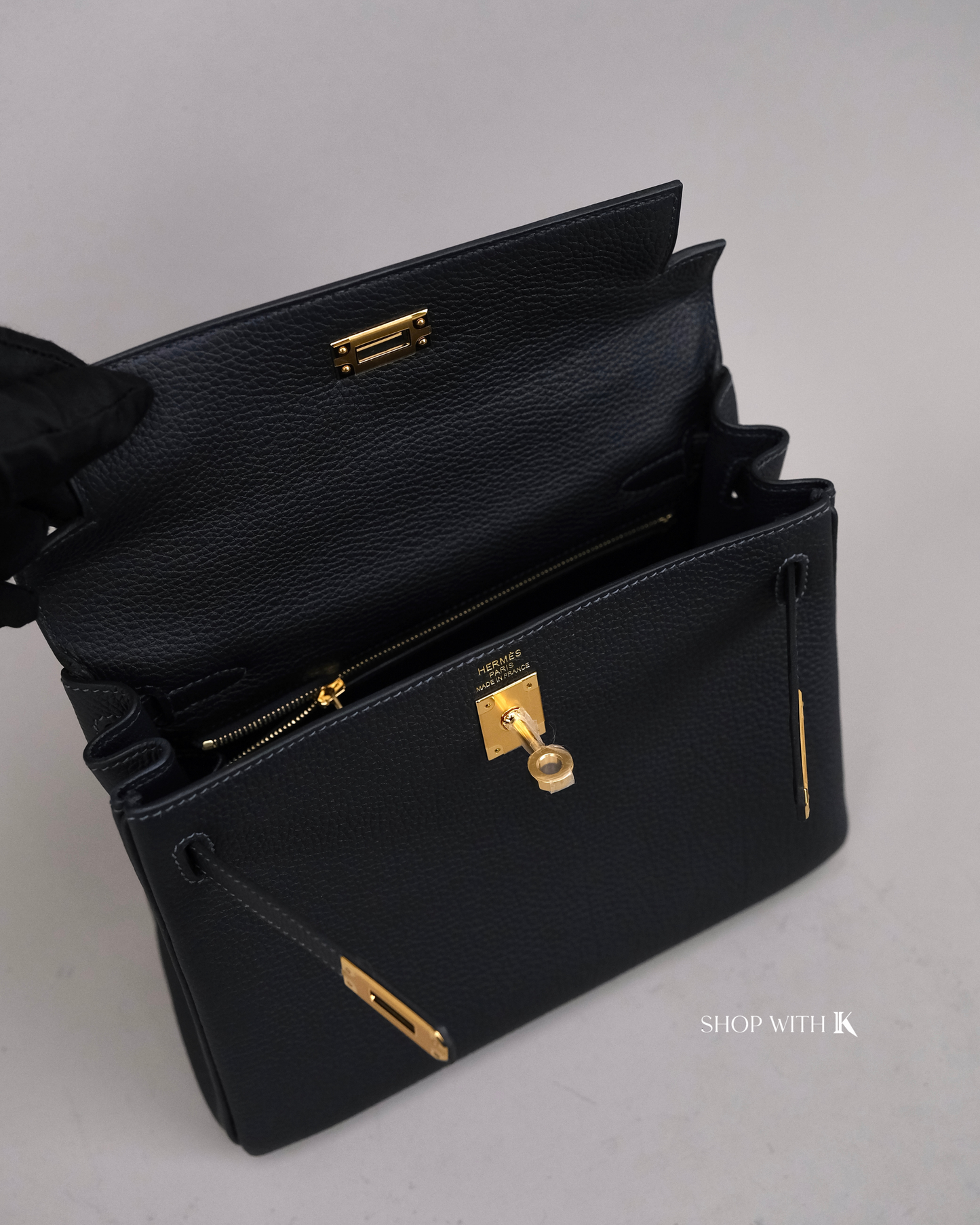 Hermes Kelly 25 Caban GHW