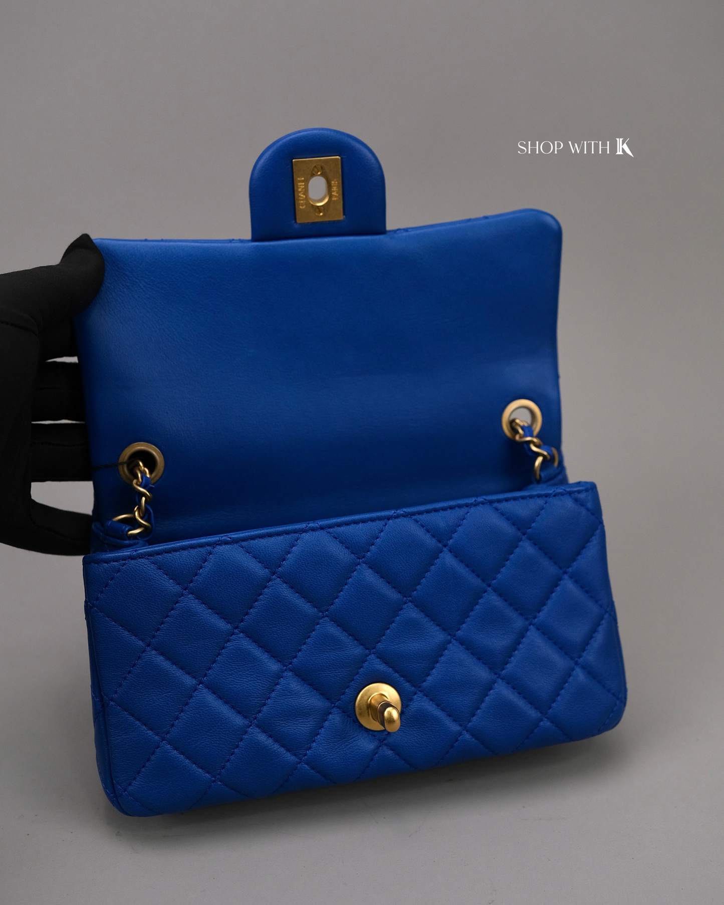 Chanel Mini Rectangle Pearl Crush Blue