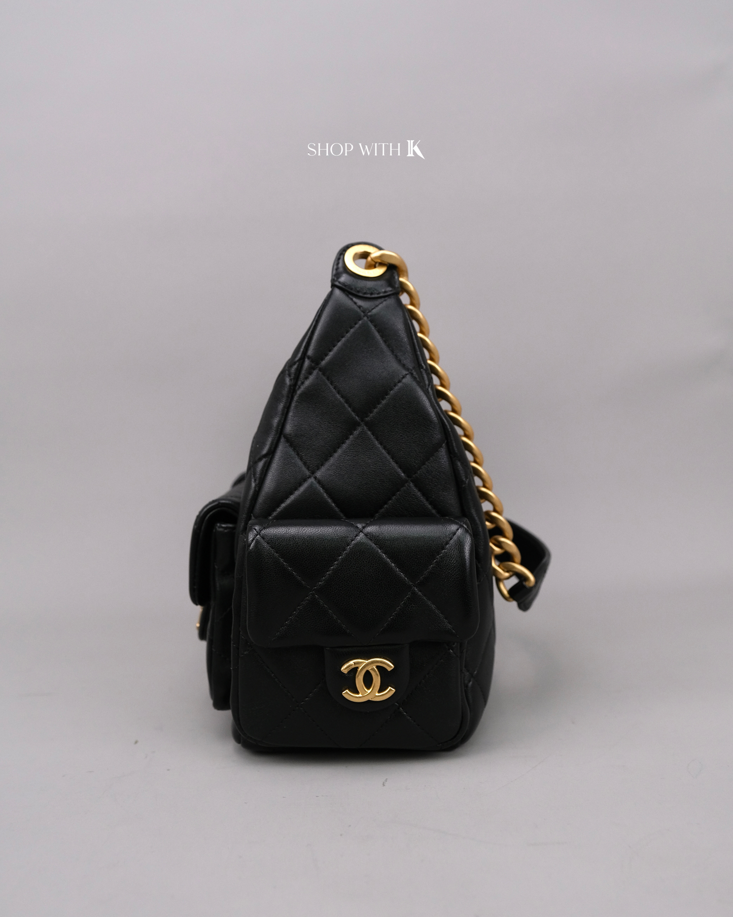 Chanel Medium Hobo Black GHW