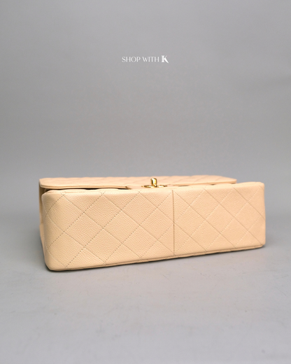 Chanel Classic Jumbo Flap Beige GHW